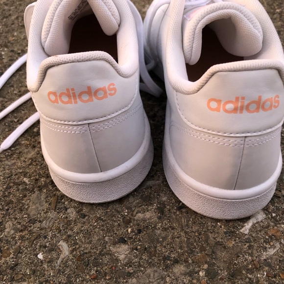 Like new- womens size 10 Adidas white and pink sneakers - Picture 2 of 5
